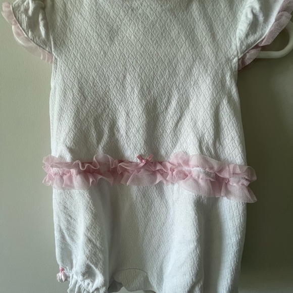 Little Me Baby Girl Pink Bow One Piece Size 9 - Picture 3 of 3